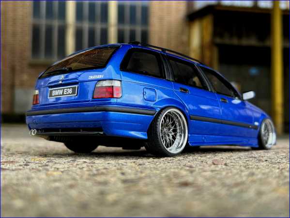 1:18 BMW E36 328I MPack Touring Estorilblau